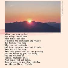 When You Start To Feel Like Things Should Have Been Better This Year Remember The Mountains And Valleys That Brought Get Well Quotes Words Quotes Pretty Words