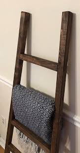 Rustic Reclaimed Wood Blanket Ladder Towel Rack Blanket Etsy Wood Blanket Ladder Quilt Rack Rustic Reclaimed Wood