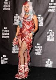 Lady Gaga Wears Another Raw Meat Dress Lady Gaga Meat Dress Lady Gaga Fashion Meat Dress