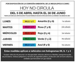 Tu Engomado Es El Mas Afectado Por El Nuevo Hoy No Circula Circulos Circulo Engomados