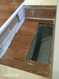 How To Install A Cabinet Base With A Floor Vent Sawdust Girl Floor Vents Home Remodeling Home Renovation