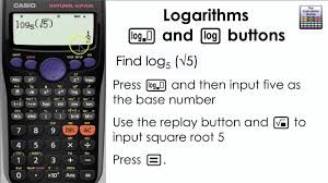 Logarithms How To Find The Log Of Any Base On The Calculator Casio Fx 83gt Plus Fx 85gt Standard Form Calculator Standard Form Math