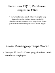 Privacy policy terms and conditions. Peraturan 11 10 Peraturan Imigresen 1963