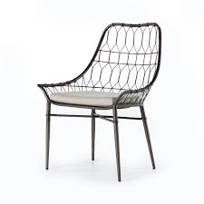 Modern Wire Dining Chairs In 2020 Wire Dining Chairs Patio Dining Chairs Rattan Dining Chairs