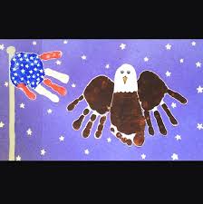 Handprint American Flag Bald Eagle Craft Crafty Morning Ideal as an education resource for kids, children and schools, or anyone interested in the most famous symbol of the united states of america. handprint american flag bald eagle