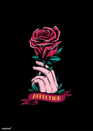 Lagi nyari wallpaper whatsapp yang keren atau lucu? Download Premium Vector Of Red Rose And Affection Creative Illustration Logo Bunga Gambar Tengkorak Desain
