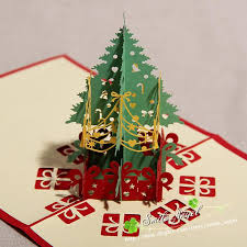 Origami hearts are great for making general purpose note cards. Creative Kirigami Origami 3d Pop Up Greeting Gift Christmas Cards With Christmas Tree Gifts From Smile Angel 17 26 Dhgate Com