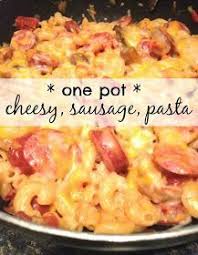 We Like This Recipe With Our Smokin Hot Cheese Sausage Smoked Bratwurst Infused With Tillamook Cheddar J Smoked Sausage Recipes Cheesy Sausage Pasta Recipes