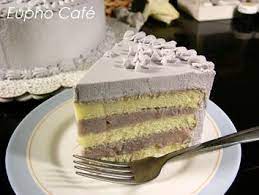 Taro Sponge Cake From Eupho Cafe Recipes Sponge Cake Recipes Desserts Cake Recipes