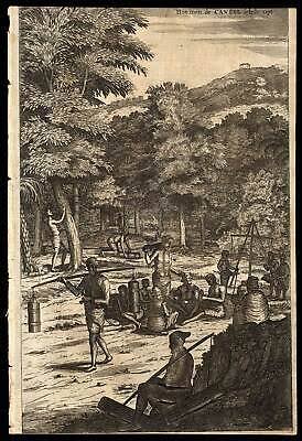 Antique Print-CINNAMON-FARMER-PRODUCTION-KORUNDA-CEYLON-p. 419-Baldaeus-1672 | eBay UK