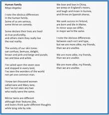 Planning Close Reading Maya Angelou Poems Family Poems Close Reading