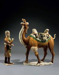 Find the worth of your cloisonne chinese,. A Magnificent Sancai Glazed Pottery Figure Of A Bactrian Camel And A Foreign Groom Tang Dynasty Ad 618 907 Alain R Truong