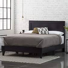 This durable, solid wood queen platform bed frame provides a sturdy mattress foundation for memory foam, latex, innerspring, and hybrid mattresses. Buy Edenbrook Delta Wood Bed Platform Queen Black Online In Indonesia B092kcy8jv