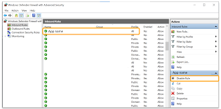 Image result for windows firewall inbound rule