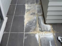Since grout is a cement based product, it can be effected by efflorescence. White Or Yellow Crusts Slique