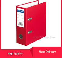 A5 PVC Lever Arch Box File Folder with 2 Ring Clip