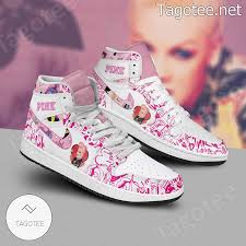 Pink Alecia Beth Moore Singer Nike Air Jordan High Top Shoes