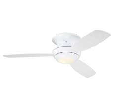 Ceiling fans have one main function which is to get the air in a room or in an outdoor space circulating. 52 Hugger Ceiling Fan With Light In White Ceiling Fans