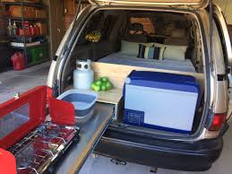 Toyota Previa Campervan Kitchen Mini Van Toyota Previa Minivan Camping