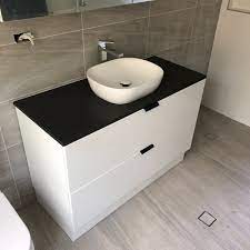 finishing off new vanity in recent mount gravatt bathroom ready for christmas bathrooms bathroomdesign plumber plumberb bathroom vanity bathroom design