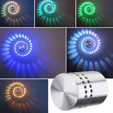 Led Wall Sconce Cylinder Ceiling Light Rgb Lamp Spiral Aisle Living Room Outdoor Ebay House Ceiling Lights Led Wall Lamp Led Wall Sconce