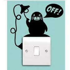 Creative Fashion Sea Division Turn Off Lights Vinyl Cartoon Switch Stickers A0021 Animal Wall Decals Light Switch Wall Painting