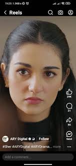 I cann't stare at her🙈🙈🙈 19:23 19:23|1.5KB/s .5KB/s 78 < Reels 29K 21 46  ARY BAITEL ARYDigital ARY Digital Follow Send #Sher #ARYDigital  #ARYDrama... more Add ·… comment.