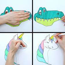 Satisfying Palm Art Creations Easy Drawings For Kids Kids Art Class Fall Leaf Art Projects