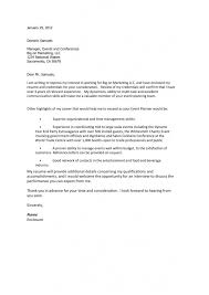 Cover Letter Example For An Event Planner To Help You Get An Interview Cover Letter For Resume Cover Letter Sample Cover Letter Example