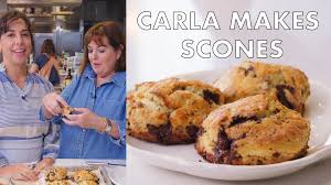 We looked to two celebrated pros' takes on a simple classic: Watch From The Test Kitchen Carla And Ina Garten Make Chocolate Pecan Scones Bon Appetit Video Cne Bonappetit Com Bon Appetit