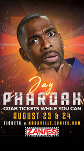 Comedian, actor and master of impressions Jay Pharoah returns to Zanies  August 23 & 24! Tickets are still available so grab tix while you can,  Nashville--> https://bit.ly/Nash_Pharoah24