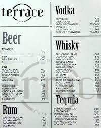 Menu Of The Terrace Juhu Mumbai Magicpin Tegallalang rice terrace 480 m.