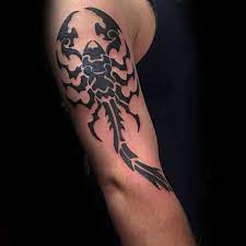 50 Tribal Scorpion Tattoo Designs For Men Manly Ink Ideas Scorpion Tattoo Tribal Scorpion Tattoo Design Tribal Tattoos