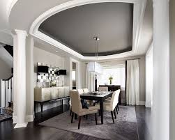 The Best Blinds And Shades For Dining Rooms Transitional Dining Room Modern Dining Room Colored Ceiling