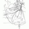 La bella principessa che appare in questa illustrazione è la bambola barbie vestita in loro vestito migliore notte. 1