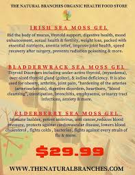 Sea Moss Variety 3 Pack 9 12oz Each Bladderwrack Burdock Root Elderberry Pure Irish Sea Moss