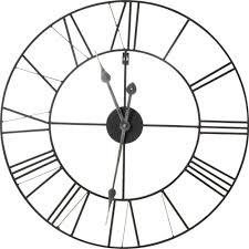 Horloge Murale En Metal D60cm Myron Horloge Horloge Murale Horloge Parement Mural