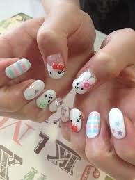 Pin By Michelle Nguyen On Nails Hello Kitty Nails Gel Nail Art Designs Hello Kitty Nails Art