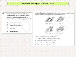 I hope these review sheets, links and ppts help with your review process. Released Biology Eoc Exam Ppt Download