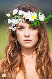 Hippie Flower Child Portrait