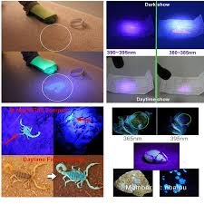 365nm Flashlight Uv Light Fluorescence Detection Light Pen Mask Fluorescent Test Flashlight Beamq Laser