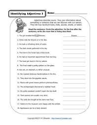 Identifying Adjectives 2 Reading Worksheets Spelling Grammar Comprehension Lesson Plans Adjective Worksheet Adjectives Third Grade Adjectives