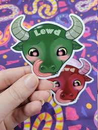 Lewd Dragon Sticker - Etsy