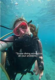 Somehow all of our problems vanish once we’re underwater😂🤷‍♀️  #scubadiving #electricbeach #oahu #hawaiitiktok #underwatertiktok  #kahebeach 🩵