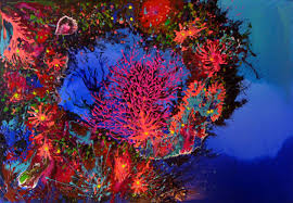 Coral reef painting by xxcystalthewolfxx on deviant. Coral Reef Painting By Irini Karpikioti Artmajeur
