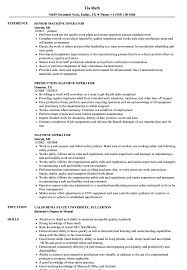 machine operator resume samples