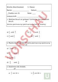 Die vorliegenden arbeitsblätter sind in allen schulformen einsetzbar. Arbeitsblatt Bruche Ordnen Test Mathematik Bruche Dezimalzahlen