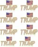 WanBigVa Crystal Trump Pins with The USA Flag,Rhinestone Trump Lapel  Brooches Souvenir for United States of 2024 Presidential Election Trump  Maga Merchandise : Buy Online at Best Price in KSA