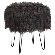 Add glam to your space with this divine faux fur vanity stool. Miranda Square Faux Fur Vanity Stool Walmart Com Walmart Com