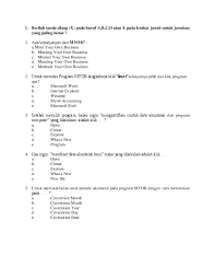 Soal Myob Beserta Jawabannya Ilmusosial Id